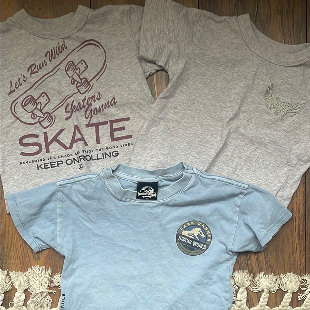 Kids Gray and Blue T-Shirts